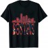 Ulloord Boston city Skyline tee -Boston ball T-Shirt